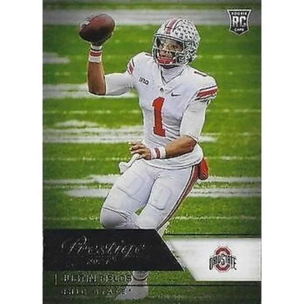 2021 Panini Chronicles Draft Picks Prestige #80 Justin Fields Rookie RC Card